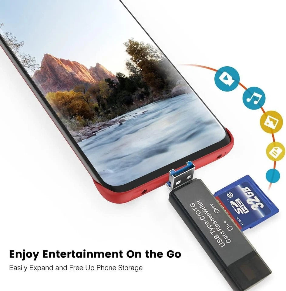 USB-C 3.0 SD & Micro SD Card Reader – High-Speed Type-C OTG Memory Card Adapter for Mobile & Laptop