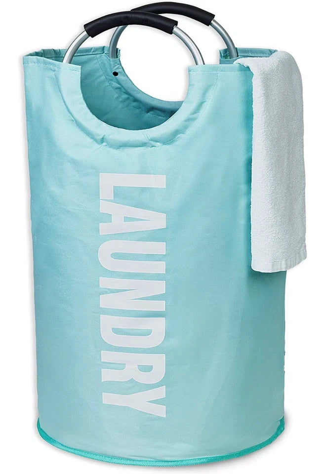 82L Foldable Laundry Basket – Large Collapsible Fabric Clothes Hamper with Handles
