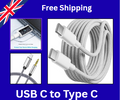 USB-C to USB-C Fast Charging Cable (60W, 3A) – Durable Braided Type-C Charger Lead | 0.25M, 1M, 2M, 3M