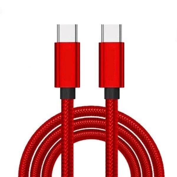 USB-C to USB-C Fast Charging Cable (60W, 3A) – Durable Braided Type-C Charger Lead | 0.25M, 1M, 2M, 3M