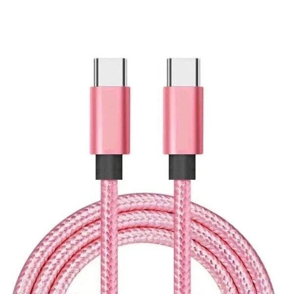 USB-C to USB-C Fast Charging Cable (60W, 3A) – Durable Braided Type-C Charger Lead | 0.25M, 1M, 2M, 3M