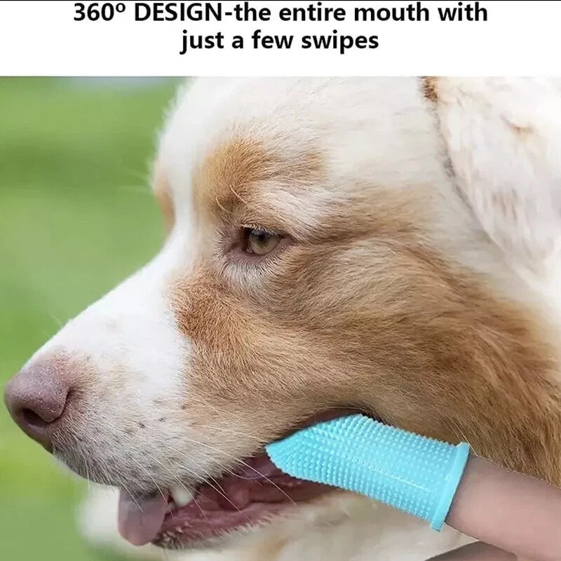 Silicone Pet Finger Toothbrush for Dogs & Cats – Gentle Dental Cleaning Brush for Healthy Teeth & Fresh Breath