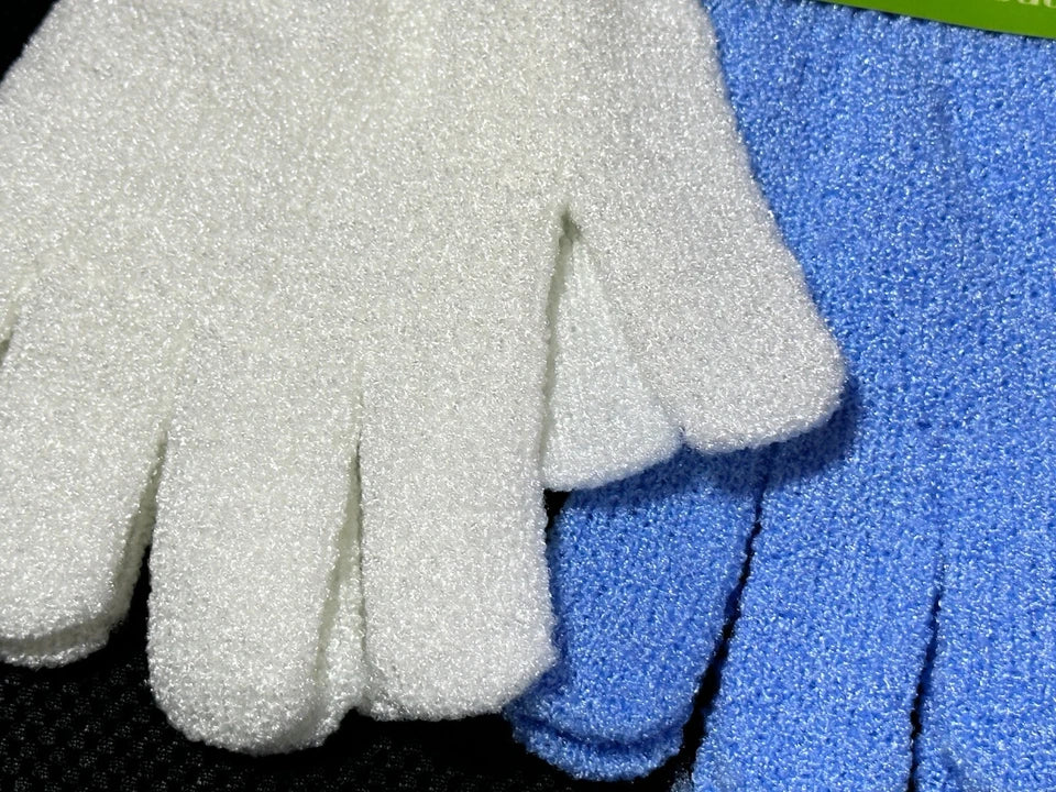 Premium 4-Pack Exfoliating Body Scrub Gloves – Deep Cleansing Shower Mitts for Smooth & Radiant Skin