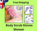 Premium 4-Pack Exfoliating Body Scrub Gloves – Deep Cleansing Shower Mitts for Smooth & Radiant Skin