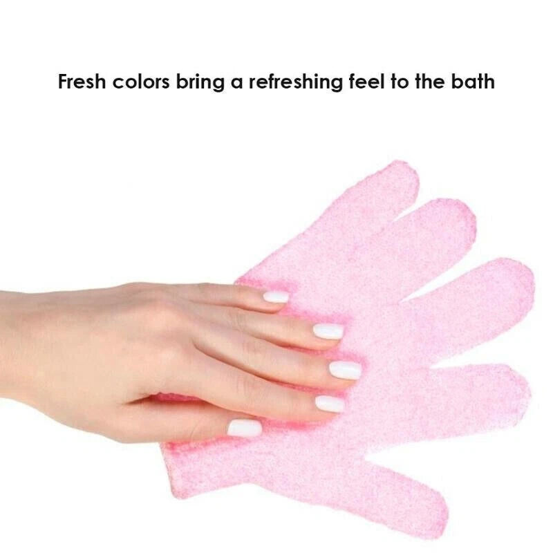Premium 4-Pack Exfoliating Body Scrub Gloves – Deep Cleansing Shower Mitts for Smooth & Radiant Skin