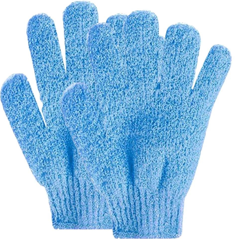 Premium 4-Pack Exfoliating Body Scrub Gloves – Deep Cleansing Shower Mitts for Smooth & Radiant Skin