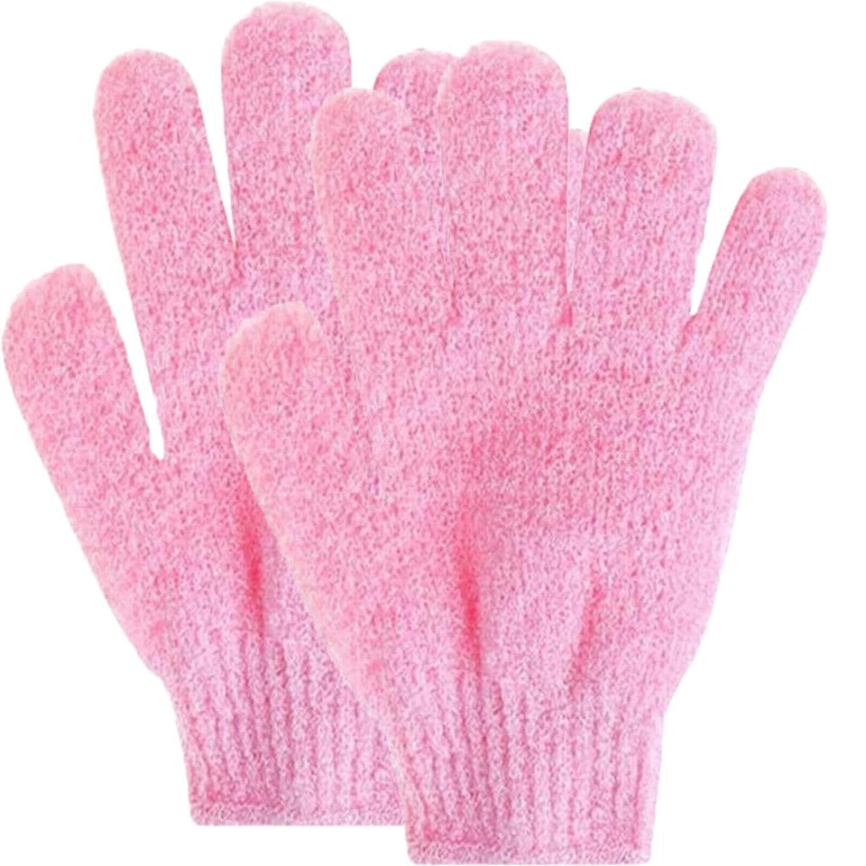 Premium 4-Pack Exfoliating Body Scrub Gloves – Deep Cleansing Shower Mitts for Smooth & Radiant Skin