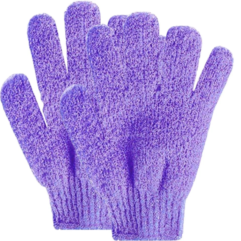 Premium 4-Pack Exfoliating Body Scrub Gloves – Deep Cleansing Shower Mitts for Smooth & Radiant Skin