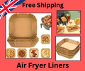 100PCS Disposable Air Fryer Paper Liners (7.9") – Non-Stick, Oil-Proof Baking & Roasting Sheets