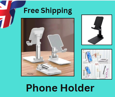 FlexiFold Desk Stand – Adjustable Foldable Mobile & Tablet Holder
