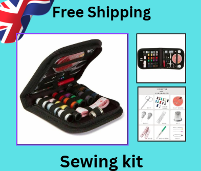 50-Piece Portable Sewing Kit – Travel-Friendly Needle, Thread, Scissors & Repair Tools Set with Storage Case