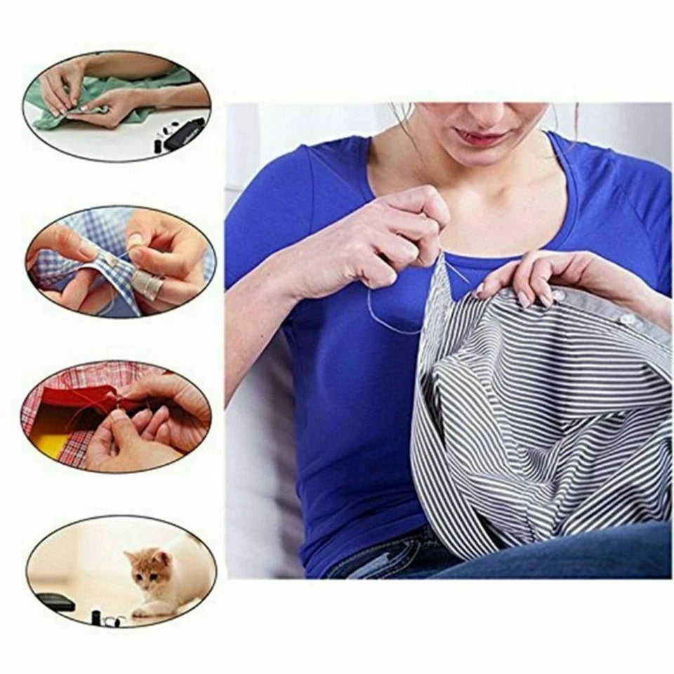 50-Piece Portable Sewing Kit – Travel-Friendly Needle, Thread, Scissors & Repair Tools Set with Storage Case