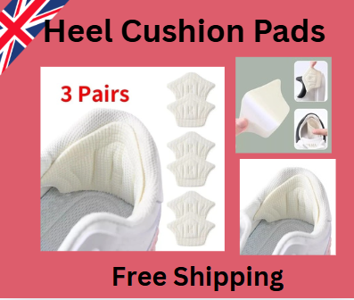 6PCS Breathable Heel Cushion Pads – Anti-Slip Mesh Heel Grips for Loose Shoes & Boots Comfort Fit