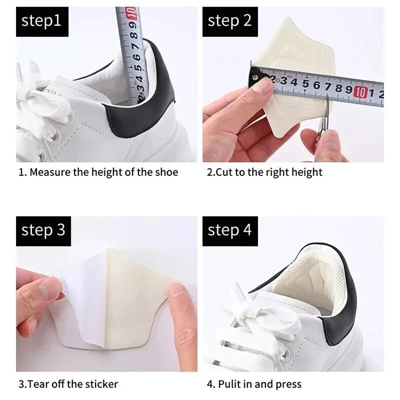 6PCS Breathable Heel Cushion Pads – Anti-Slip Mesh Heel Grips for Loose Shoes & Boots Comfort Fit
