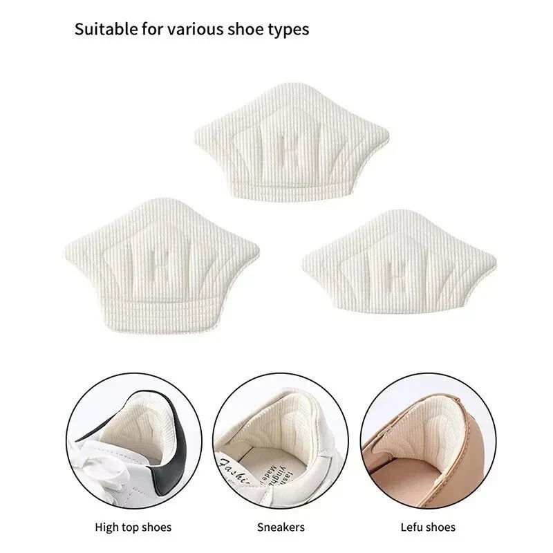 6PCS Breathable Heel Cushion Pads – Anti-Slip Mesh Heel Grips for Loose Shoes & Boots Comfort Fit