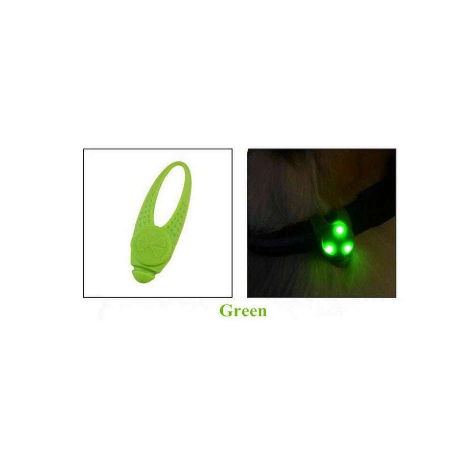 GlowSafe LED Dog Collar Tag – Flashing Luminous Night Pendant for Pets